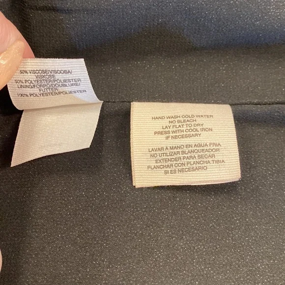 Rachel Roy Strapless Black Pleather Jumpsuit/ Pockets Draped/Boned Bodice EUC 6 - Picture 16 of 16